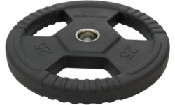 Talerz obciążeniowy gumowany z uchwytami Bauer Fitness Premium 25 kg AC-1497