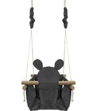 Huśtawka dla niemowląt z drewnianą ramą Ecotoys Mouse