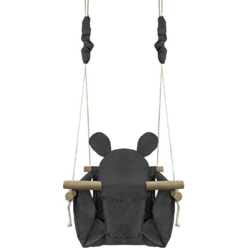 Huśtawka dla niemowląt z drewnianą ramą Ecotoys Mouse
