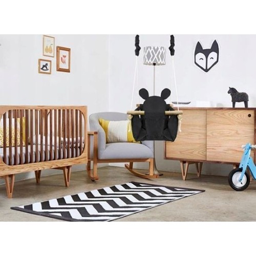 Huśtawka dla niemowląt z drewnianą ramą Ecotoys Mouse