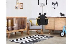 Huśtawka dla niemowląt z drewnianą ramą Ecotoys Mouse