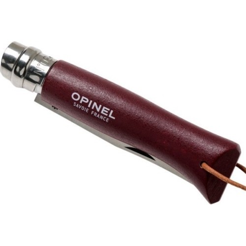 Nóż Opinel Colorama 08 Inox grab z rzemykiem