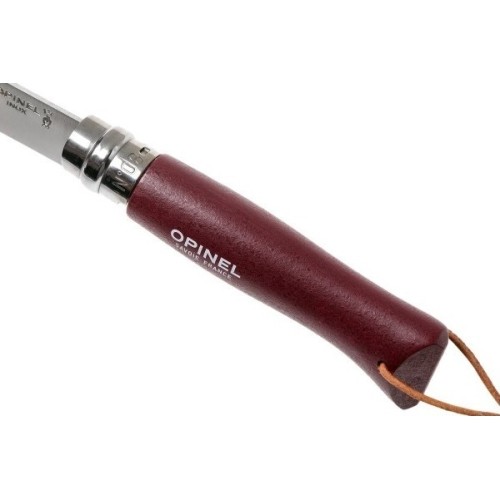 Nóż Opinel Colorama 08 Inox grab z rzemykiem