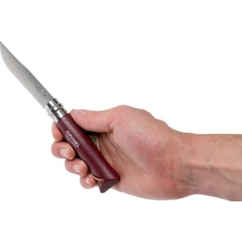 Nóż Opinel Colorama 08 Inox grab z rzemykiem