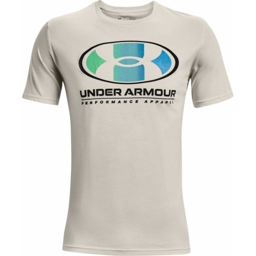 Męska koszulka Under Armour Multi Color Lockertag SS - Summit White