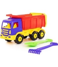 Toy Car Dump Truck Multistore Polesie, with Accessories