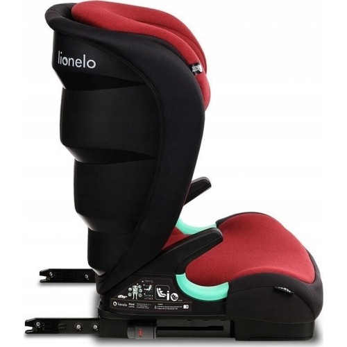 Fotelik samochodowy Lionelo Neal czerwony burgund, 15-36kg