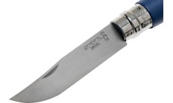 Opinel Colorama 08 Inox Nóż do chwytania z paskiem, granatowy, z okładziną
