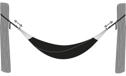 Pasek do hamaka Amazonas T-Strap, 2 szt.