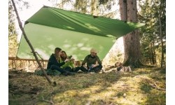 Zadaszenie od słońca deszczu Plandeka nad hamak Amazonas Traveller XXL