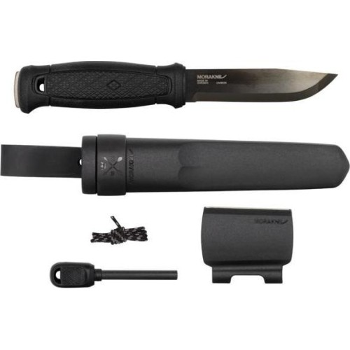 Nóż ze stali węglowej Morakniv Garberg BlackBlade z zestawem survivalowym