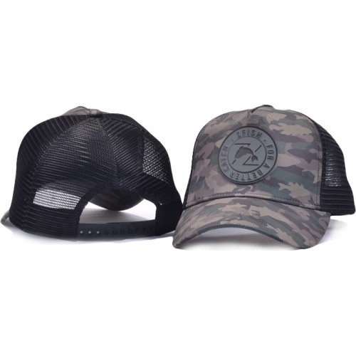 Męska czapka z daszkiem wędkarska dla wędkarzy Zfish Fish - kamuflaż