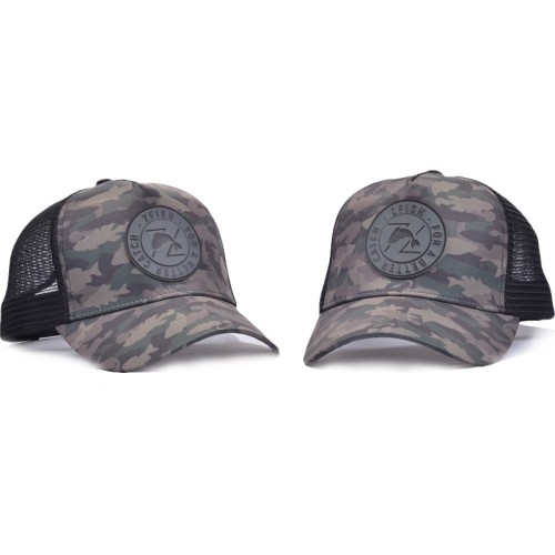 Męska czapka z daszkiem wędkarska dla wędkarzy Zfish Fish - kamuflaż