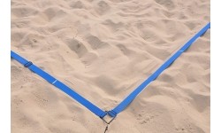Linie znaczące do siatkówki plażowej Pokorny Site Econom - z mocowaniem, 16x8 m, niebieskie