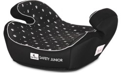 Fotelik samochodowy Lorelli Safety Junior Fix z mocowaniami, czarny, 15-36 kg