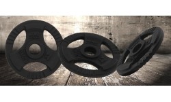 Obciążnik żeliwny z uchwytami Platinum Fitness Beltor HRD System Line, 1,25kg, 29mm