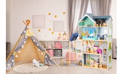 Domek dla lalek XXL Ecotoys Rezydencja Maya