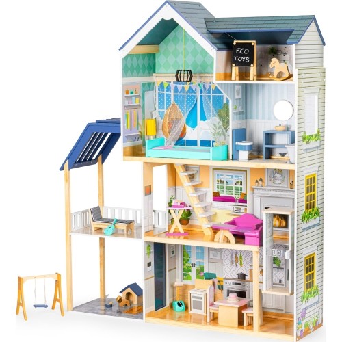 Domek dla lalek XXL Ecotoys Rezydencja Maya