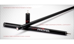 Kij bilardowy, Pool, Cuetec Jump Cynergy Propel, czerwony, szybkie uwalnianie