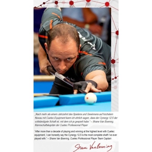 Kij bilardowy, Pool, Cuetec Jump Cynergy Propel, czerwony, szybkie uwalnianie