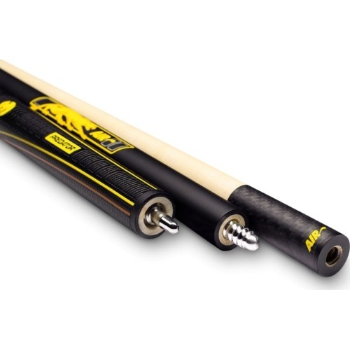 Kij bilardowy, bilard, Predator Air 2 Sport Wrap Jump, trzyczęściowy, czarny, miniradiowy