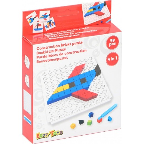 Construction Set Eddy Toys, 59 Pcs., ABS