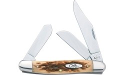 Nóż kieszonkowy Case SS Stockman, bursztyn