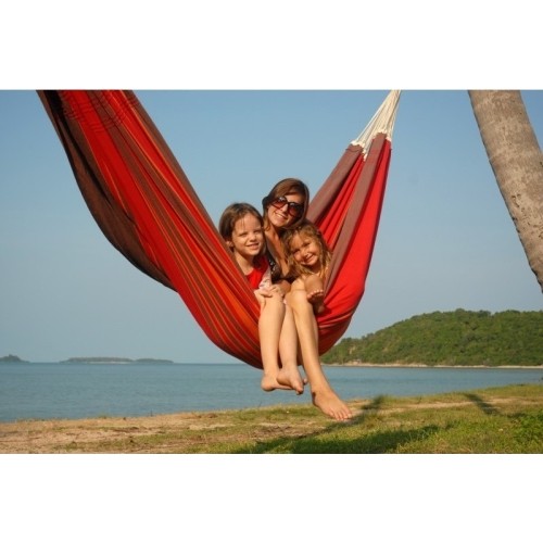 Rodzinny hamak ogrodowy Amazonas Paradiso Terracota