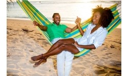 Podwójny hamak ogrodowy Amazonas Barbados Lemon, Dla 2 osób