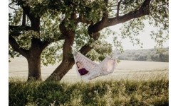 Rodzinny hamak ogrodowy Amazonas RIO, Bordeaux