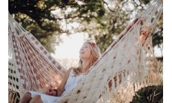 Rodzinny hamak ogrodowy Amazonas RIO, Bordeaux