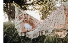 Rodzinny hamak ogrodowy Amazonas RIO, Bordeaux