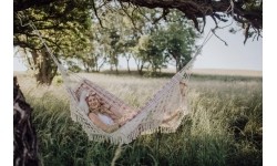 Rodzinny hamak ogrodowy Amazonas RIO, Bordeaux