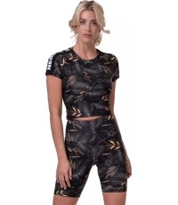 Damski Crop Top Nebbia Active 568 - Volcanic Black
