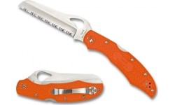 Składany nóż Spyderco BY17SOR2 Cara Cara 2 Rescue - pomarańczowy