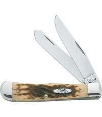 Składany nóż kieszonkowy Case CV Amber Bone Trapper