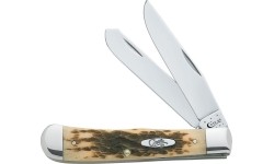 Składany nóż kieszonkowy Case CV Amber Bone Trapper