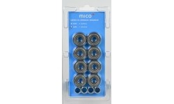 Łożyska Chrome Mico Abec-7, 8 szt.