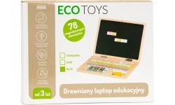 Educational Magnetic Board Laptop With Letters And Numbers Eco Toys, Bue