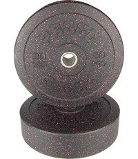 Talerz obciążeniowy gumowany Eco Bumper Plate Queen Proud, 20 kg
