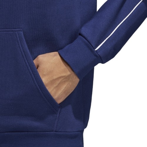 Bluza z kapturem Adidas Core 18, granatowa, CV3332