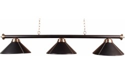 Lampa bilardowa Buffalo - czarna skóra, 150 cm