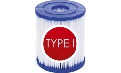 Filtry wymienne typu I do pompy basenowej BESTWAY 1249 l/h, 2 szt.