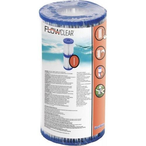 Filtry wymienne typu I do pompy basenowej BESTWAY 1249 l/h, 2 szt.