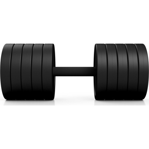 Hantle stalowe gumowane Marbo Sport - czerwone, 42,5 kg