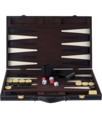 Zestaw do gry w backgammon Buffalo, czarny, 46 x 30 cm