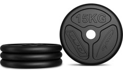 Zestaw obciążeń żeliwnych olimpijskich 60 kg / 2 x 15 kg + 2 x 10 kg + 2 x 5 kg MW-2x15KG_2x10KG_2x5KG-OLI - Marbo Sport