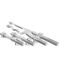 Zestaw MWG3 | Gryf prosty śrubowy 180 cm + gryf lekko łamany śrubowy 120 cm + 2 x gryf prosty śrubowy 40 cm 30 mm - Marbo Sport