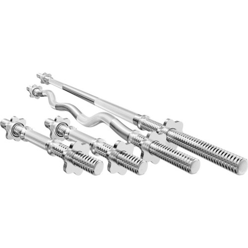 Zestaw MWG3 | Gryf prosty śrubowy 180 cm + gryf lekko łamany śrubowy 120 cm + 2 x gryf prosty śrubowy 40 cm 30 mm - Marbo Sport