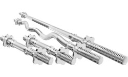 Zestaw MWG3 | Gryf prosty śrubowy 180 cm + gryf lekko łamany śrubowy 120 cm + 2 x gryf prosty śrubowy 40 cm 30 mm - Marbo Sport